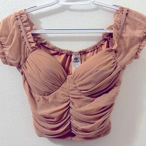 pink slimming crop top